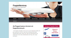 Desktop Screenshot of fluggastberatung.de