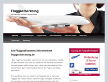 Tablet Screenshot of fluggastberatung.de